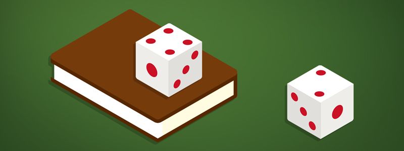 history of the game, dice in a book