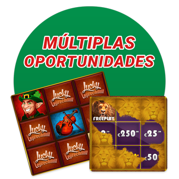 Multiple chance Online scratch cards